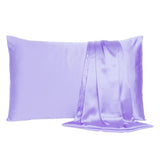 Purple Dreamy Set Of 2 Silky Satin King Pillowcases - Homeroots - Flyclothing LLC
