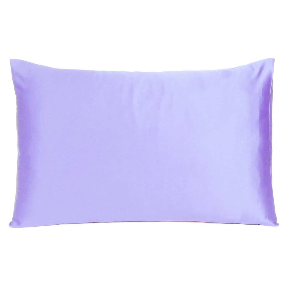 Purple Dreamy Set Of 2 Silky Satin King Pillowcases - Homeroots - Flyclothing LLC