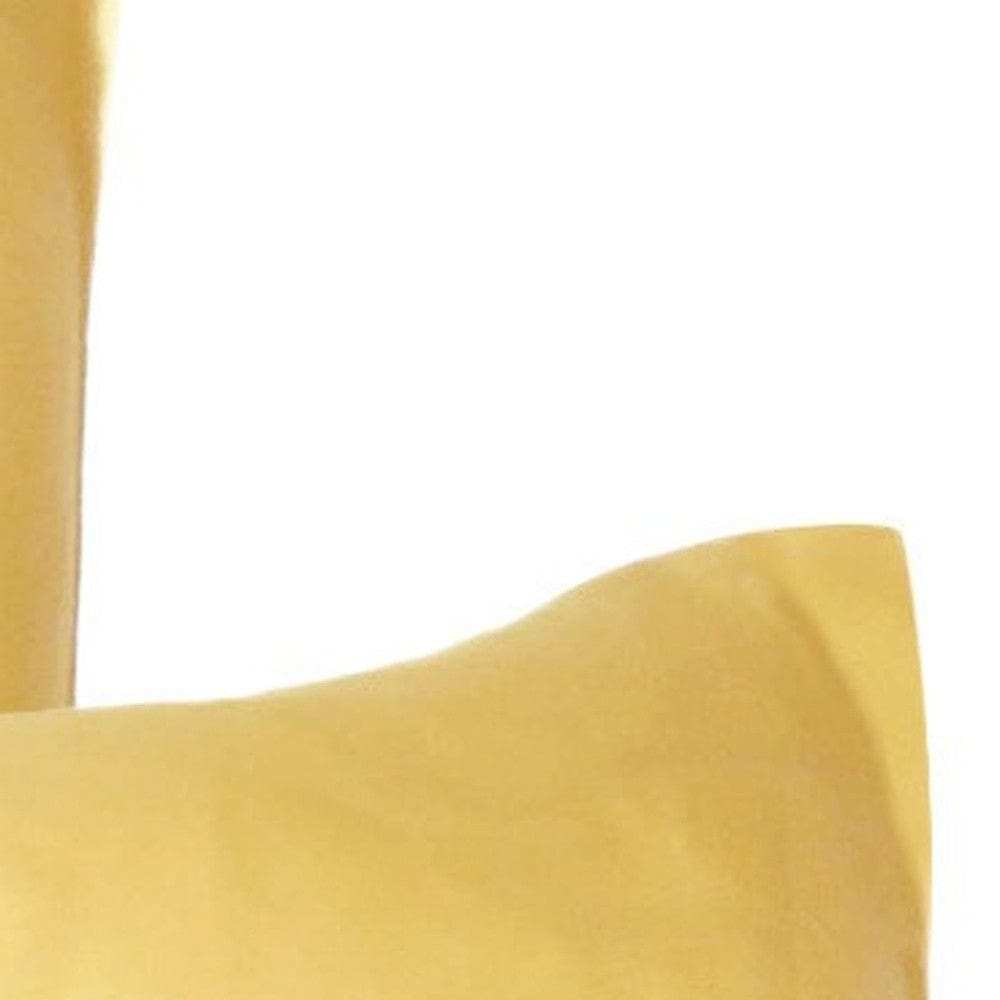Gold Dreamy Set Of 2 Silky Satin King Pillowcases - Homeroots - Flyclothing LLC