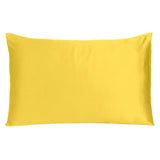 Lemon Dreamy Set Of 2 Silky Satin King Pillowcases - Homeroots - Flyclothing LLC
