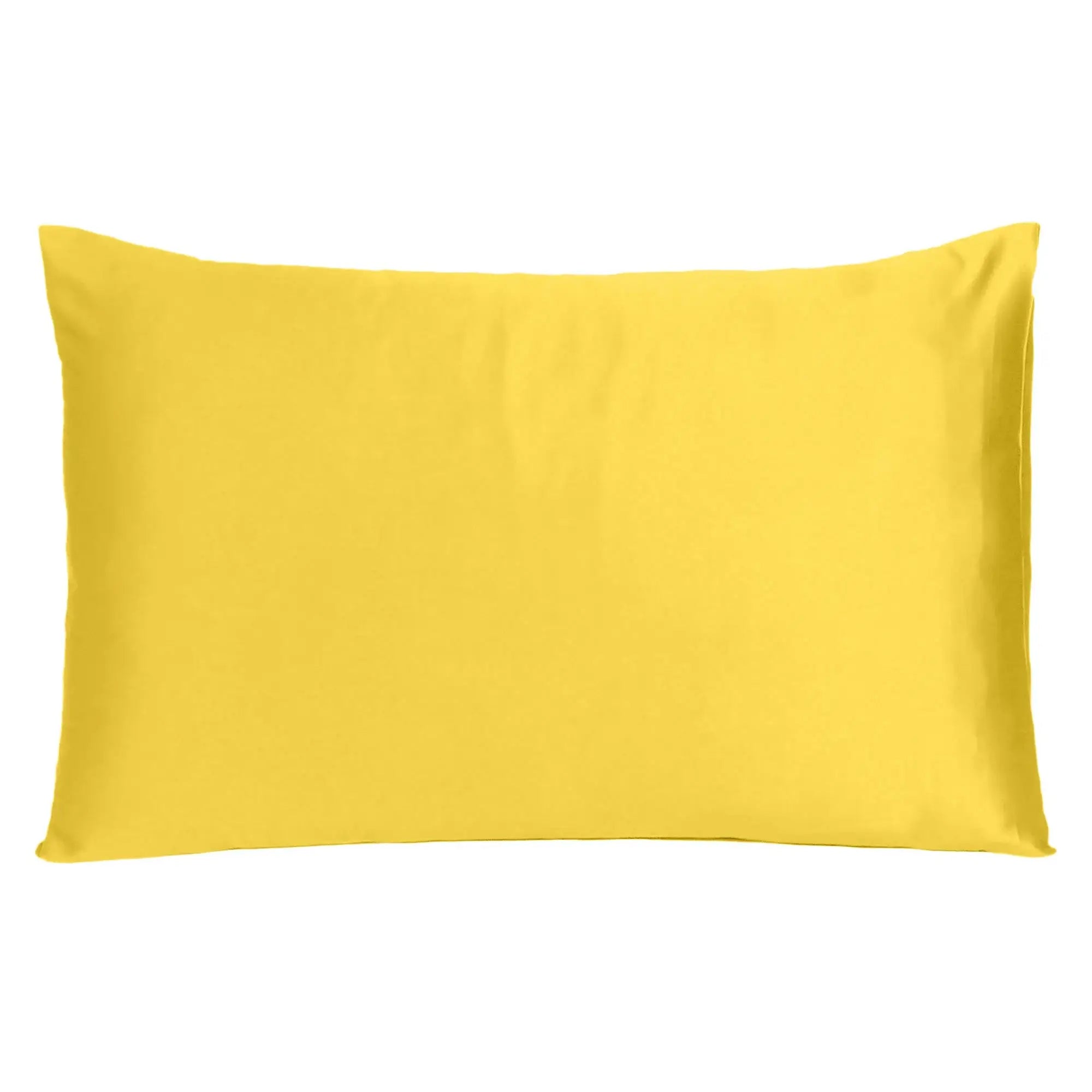 Lemon Dreamy Set Of 2 Silky Satin King Pillowcases - Homeroots - Flyclothing LLC