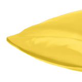 Lemon Dreamy Set Of 2 Silky Satin King Pillowcases - Homeroots - Flyclothing LLC
