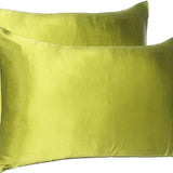 Lemongrass Dreamy Set Of 2 Silky Satin King Pillowcases - Homeroots - Flyclothing LLC