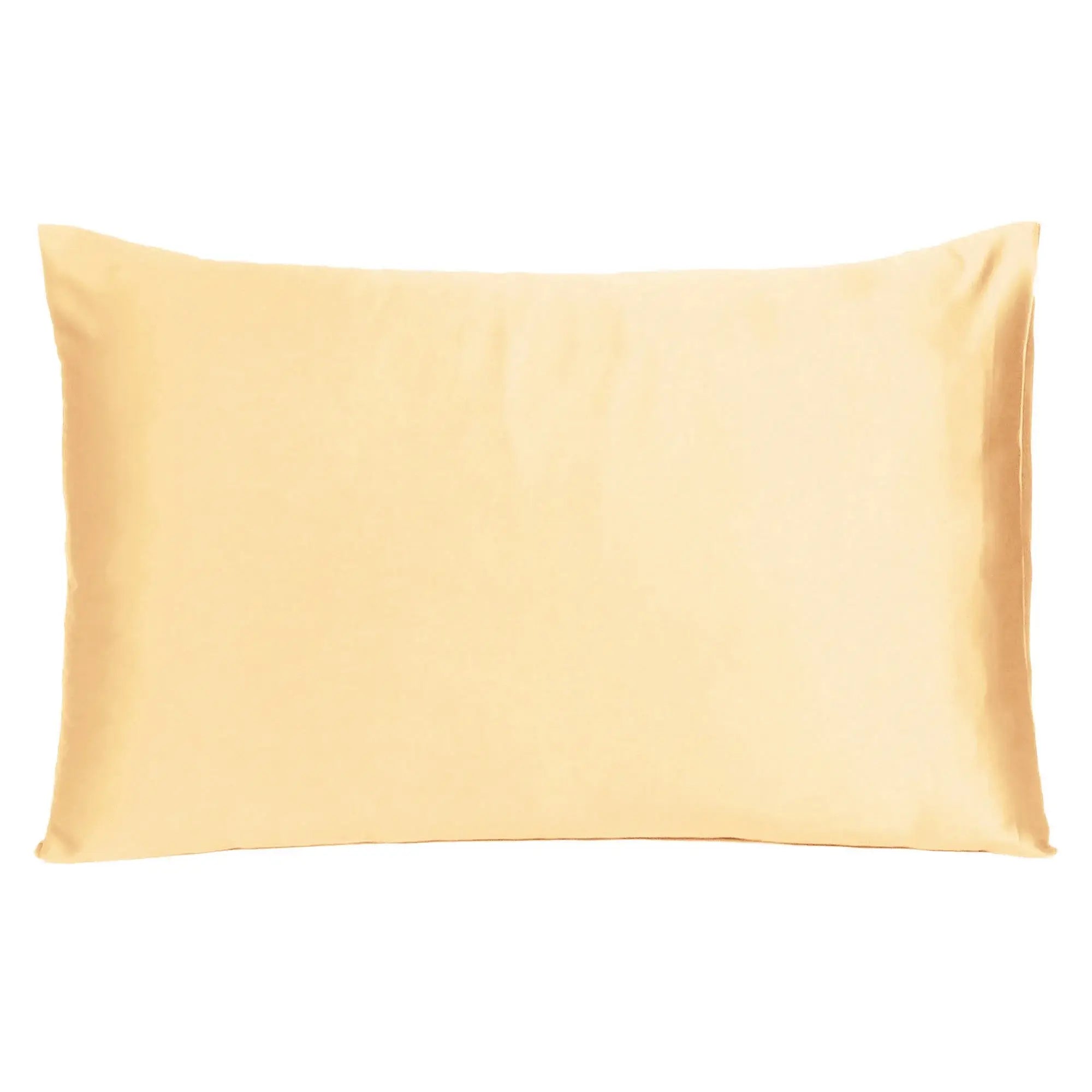 Pale Peach Dreamy Set Of 2 Silky Satin King Pillowcases - Homeroots - Flyclothing LLC
