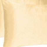 Pale Peach Dreamy Set Of 2 Silky Satin King Pillowcases - Homeroots - Flyclothing LLC