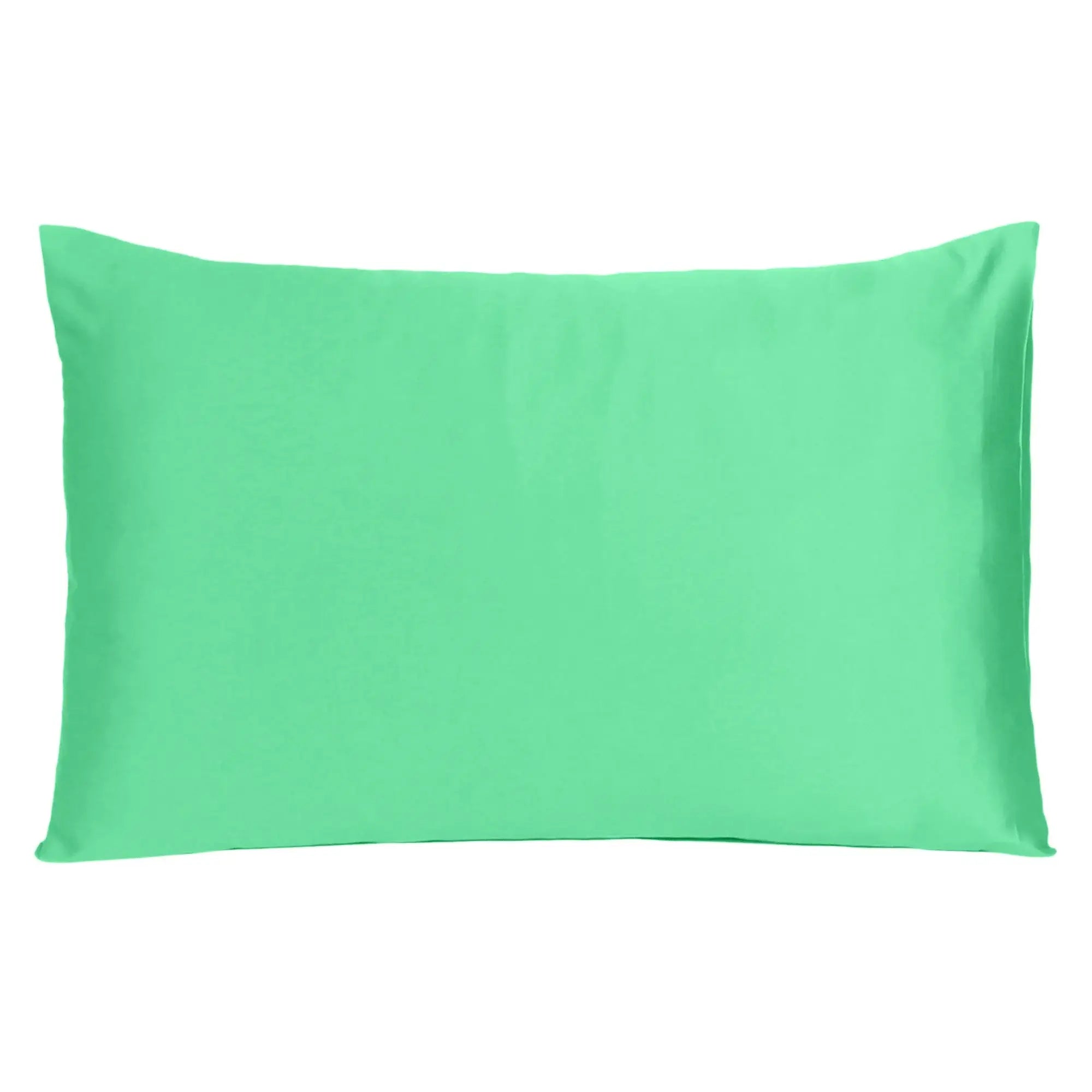 Green Dreamy Set Of 2 Silky Satin King Pillowcases - Homeroots - Flyclothing LLC