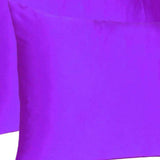 Bright Purple Dreamy Set Of 2 Silky Satin King Pillowcases - Homeroots - Flyclothing LLC
