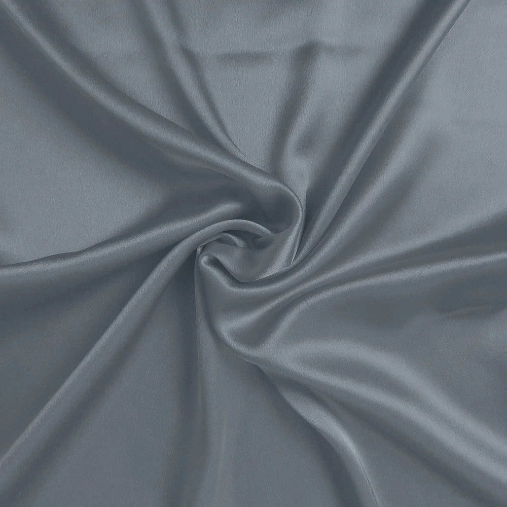 Dark Gray Dreamy Set Of 2 Silky Satin King Pillowcases - Homeroots - Flyclothing LLC