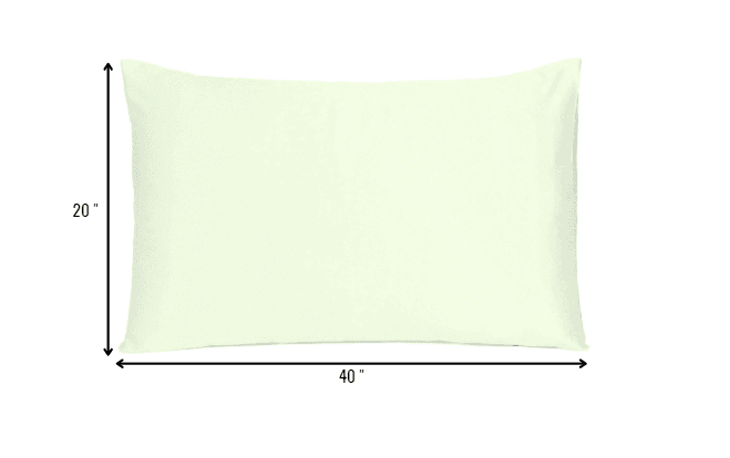 Ivory Dreamy Set Of 2 Silky Satin King Pillowcases - Homeroots - Flyclothing LLC