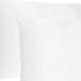 White Dreamy Set Of 2 Silky Satin Standard Pillowcases - Homeroots - Flyclothing LLC