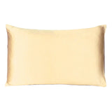 Pale Yellow Dreamy Set Of 2 Silky Satin Standard Pillowcases - Homeroots