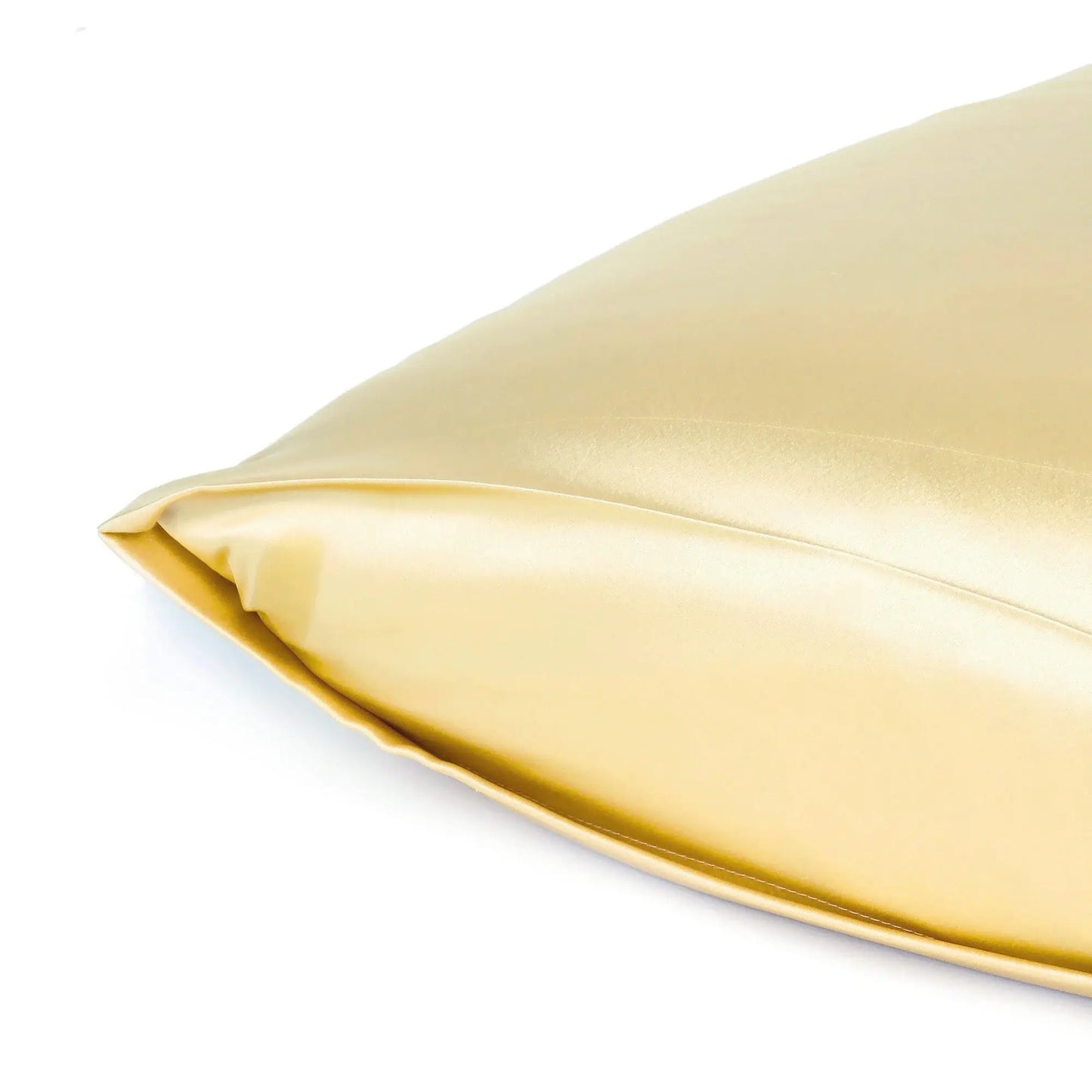 Pale Yellow Dreamy Set Of 2 Silky Satin Standard Pillowcases - Homeroots - Flyclothing LLC