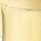Pale Yellow Dreamy Set Of 2 Silky Satin Standard Pillowcases - Homeroots - Flyclothing LLC