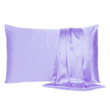 Purple Dreamy Set Of 2 Silky Satin Standard Pillowcases - Homeroots