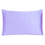 Purple Dreamy Set Of 2 Silky Satin Standard Pillowcases - Homeroots