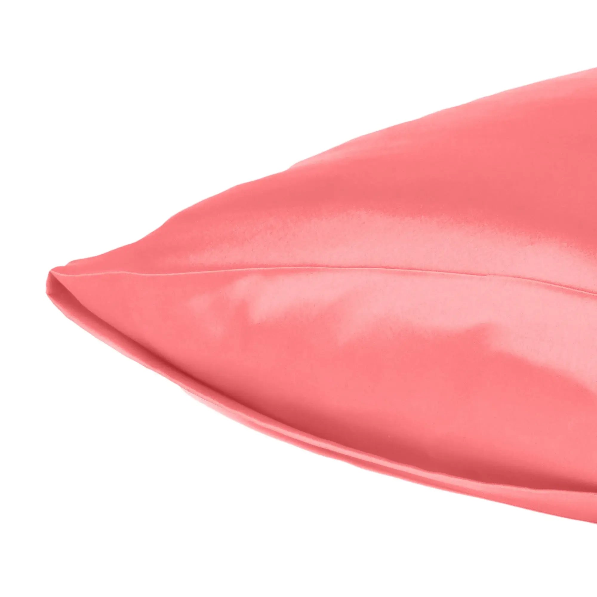 Coral Dreamy Set Of 2 Silky Satin Standard Pillowcases - Homeroots - Flyclothing LLC
