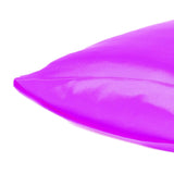 Violet Dreamy Set Of 2 Silky Satin Standard Pillowcases - Homeroots - Flyclothing LLC