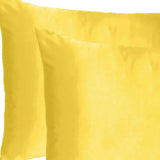 Lemon Dreamy Set Of 2 Silky Satin Standard Pillowcases - Homeroots - Flyclothing LLC