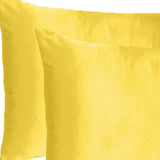 Lemon Dreamy Set Of 2 Silky Satin Standard Pillowcases - Homeroots - Flyclothing LLC
