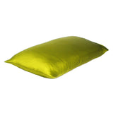 Lemongrass Dreamy Set Of 2 Silky Satin Standard Pillowcases - Homeroots