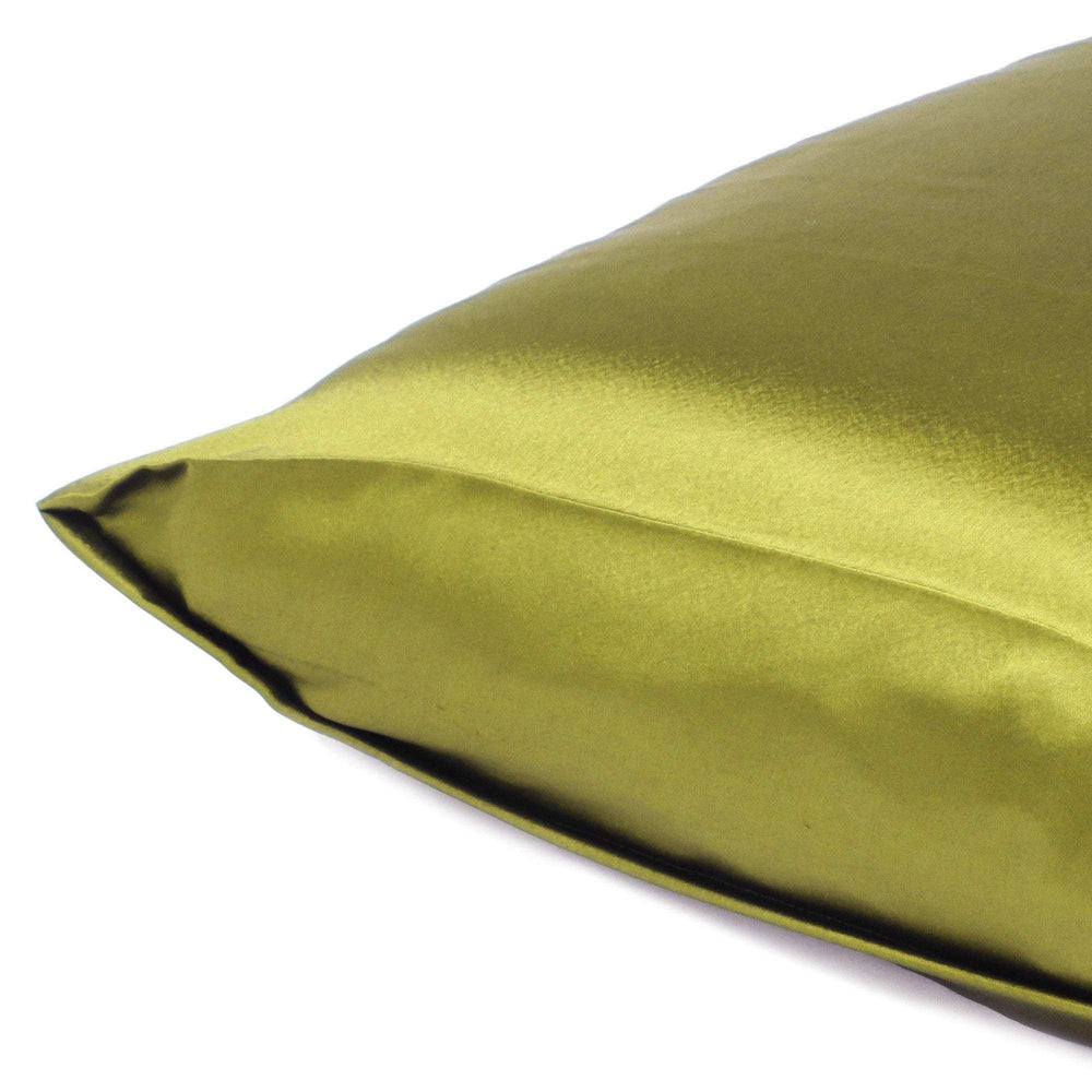 Lemongrass Dreamy Set Of 2 Silky Satin Standard Pillowcases - Homeroots - Flyclothing LLC