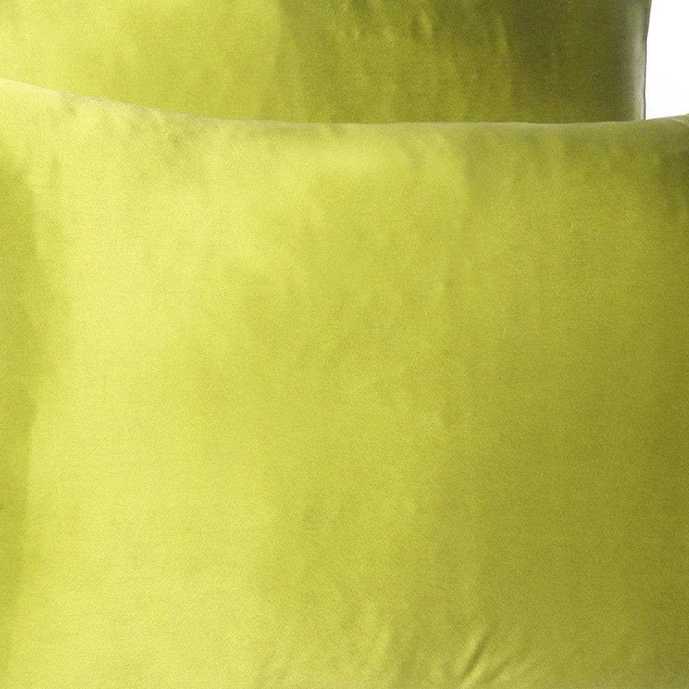 Lemongrass Dreamy Set Of 2 Silky Satin Standard Pillowcases - Homeroots - Flyclothing LLC