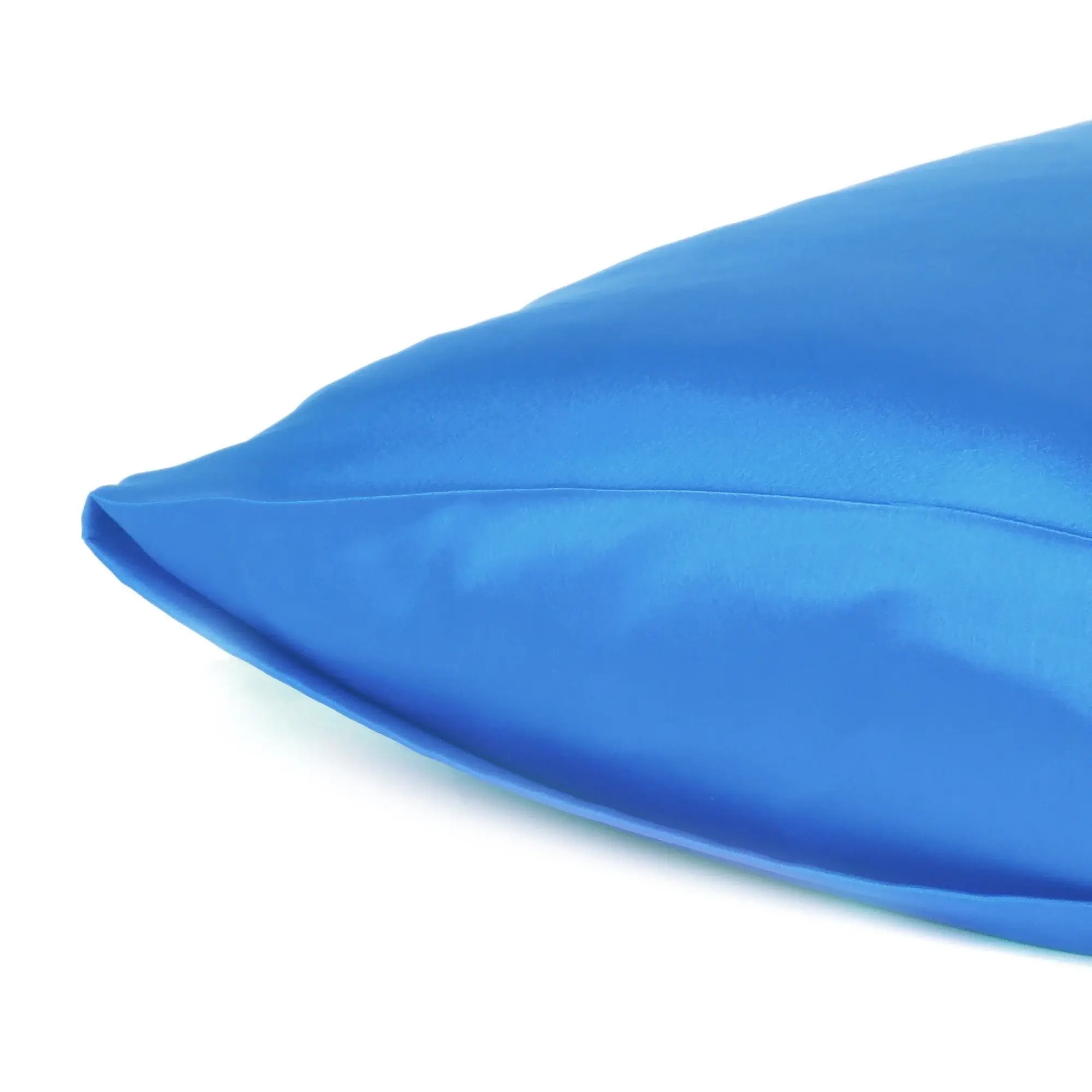 Bright Blue Dreamy Set Of 2 Silky Satin Standard Pillowcases - Homeroots - Flyclothing LLC