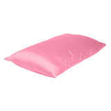 Pink Rose Dreamy Set Of 2 Silky Satin Standard Pillowcases - Homeroots