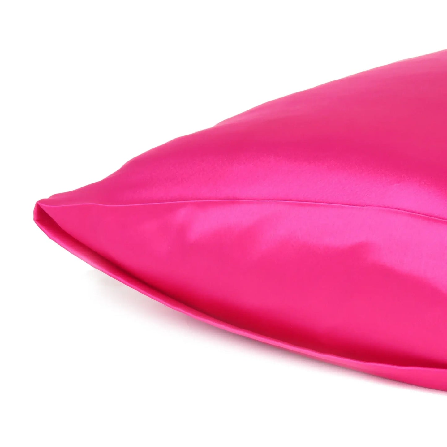 Fuchsia Dreamy Set Of 2 Silky Satin Standard Pillowcases - Homeroots - Flyclothing LLC