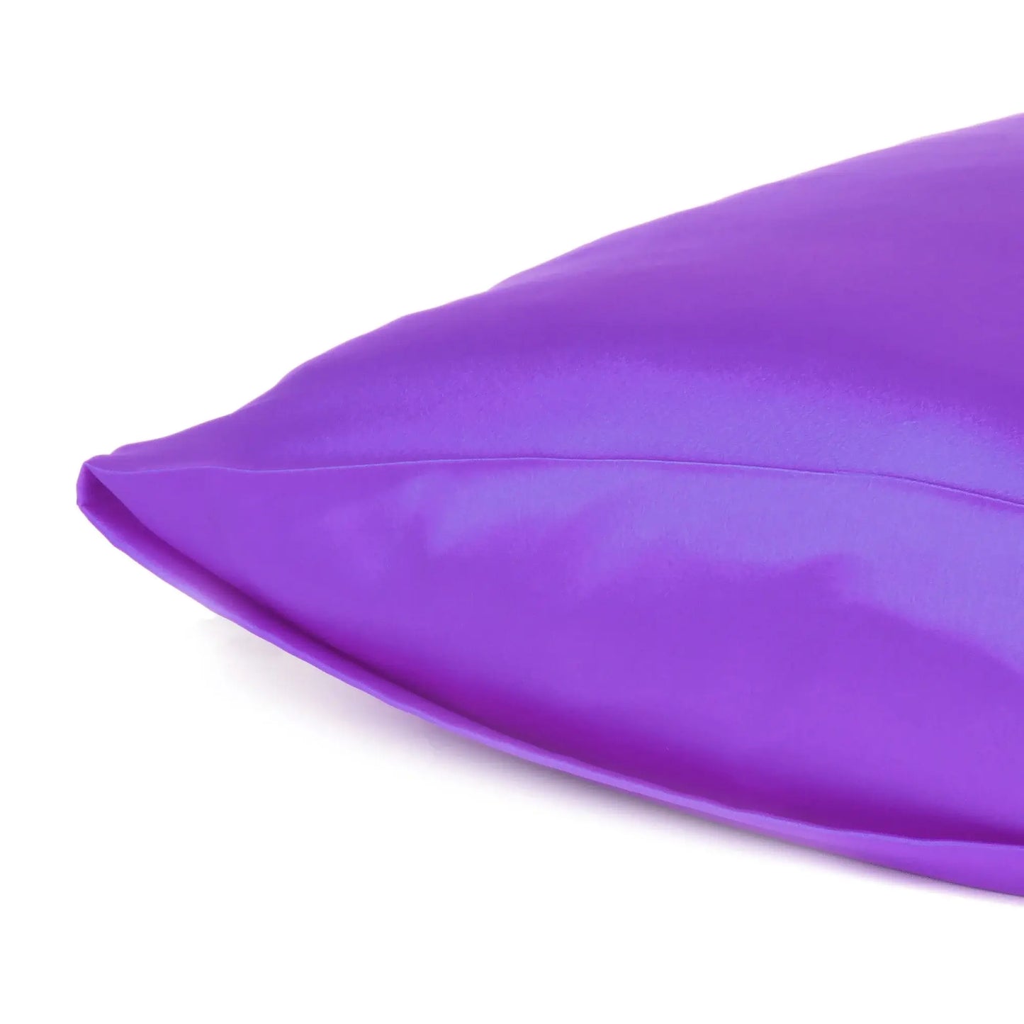 Bright Purple Dreamy Set Of 2 Silky Satin Standard Pillowcases - Homeroots - Flyclothing LLC