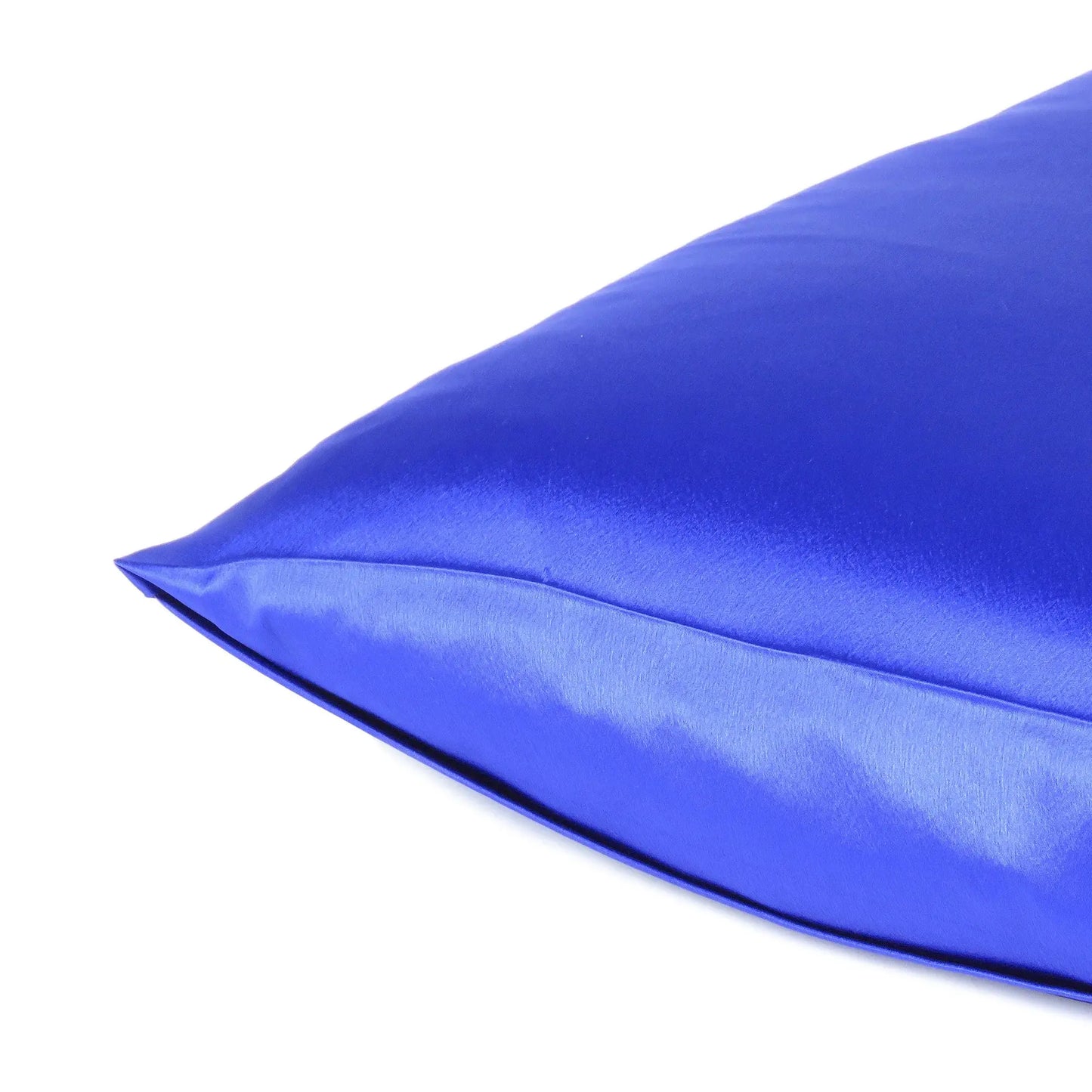 Royal Blue Dreamy Set Of 2 Silky Satin Standard Pillowcases - Homeroots - Flyclothing LLC