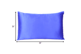 Royal Blue Dreamy Set Of 2 Silky Satin Standard Pillowcases - Homeroots - Flyclothing LLC