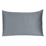 Dark Gray Dreamy Set Of 2 Silky Satin Standard Pillowcases - Homeroots