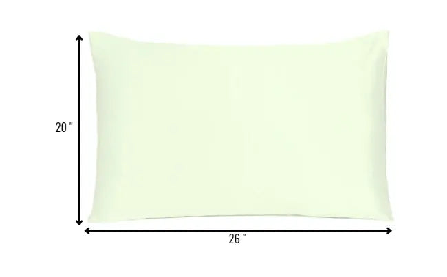 Ivory Dreamy Set Of 2 Silky Satin Standard Pillowcases - Homeroots - Flyclothing LLC