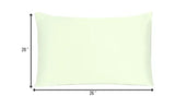 Ivory Dreamy Set Of 2 Silky Satin Standard Pillowcases - Homeroots - Flyclothing LLC