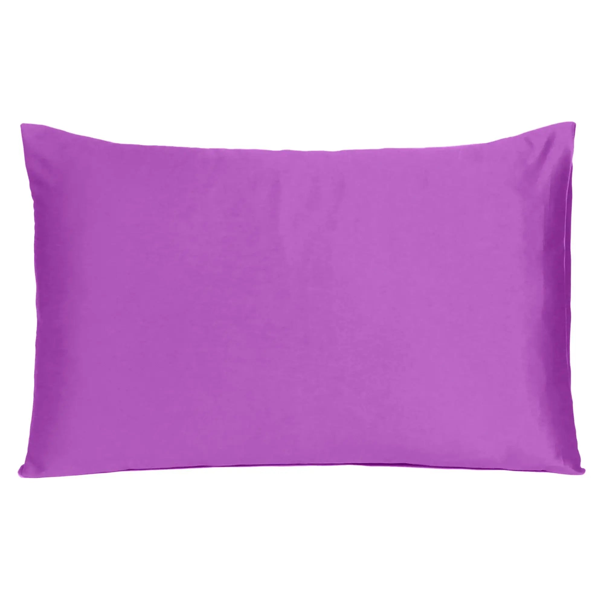 Purple Merlot Dreamy Set Of 2 Silky Satin Standard Pillowcases - Homeroots - Flyclothing LLC