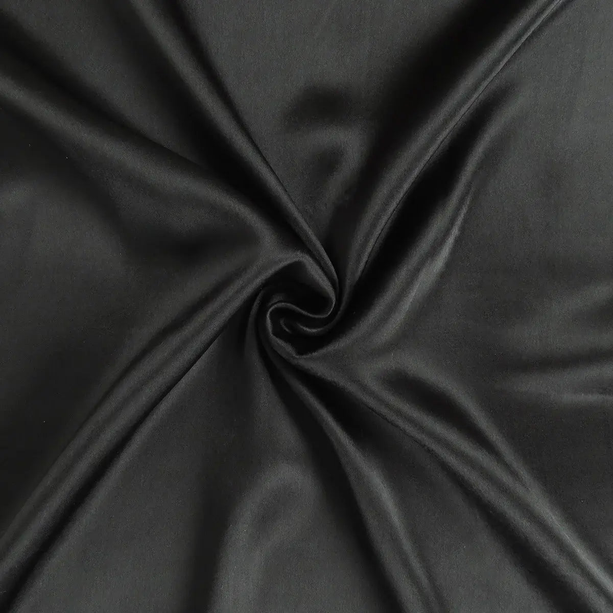 Black Dreamy Set Of 2 Silky Satin Queen Pillowcases - Homeroots - Flyclothing LLC