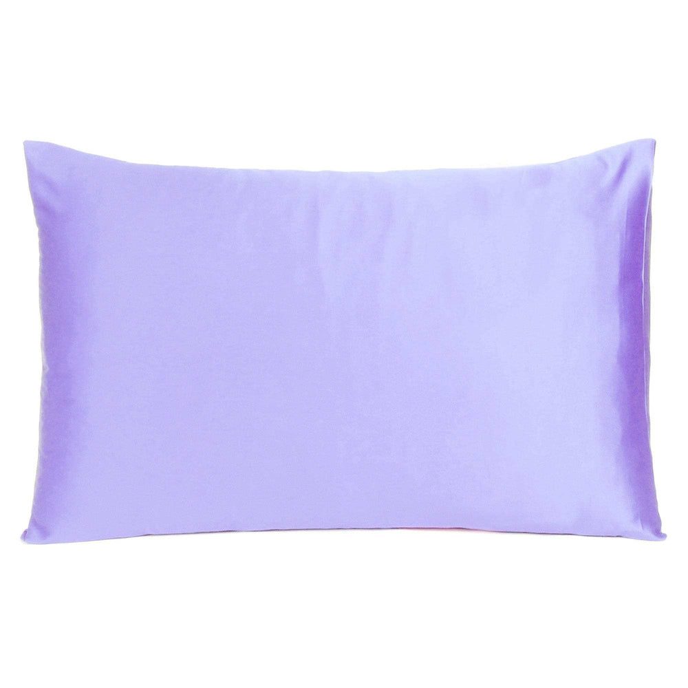 Purple Dreamy Set Of 2 Silky Satin Queen Pillowcases - Homeroots - Flyclothing LLC