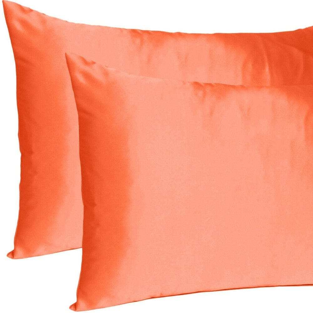 Poppy Dreamy Set Of 2 Silky Satin Queen Pillowcases - Homeroots - Flyclothing LLC