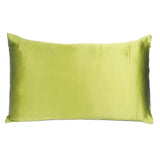 Lemongrass Dreamy Set Of 2 Silky Satin Queen Pillowcases - Homeroots