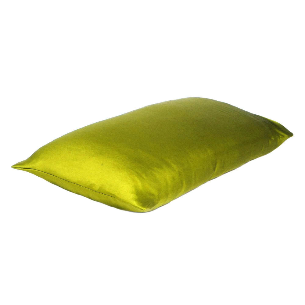 Lemongrass Dreamy Set Of 2 Silky Satin Queen Pillowcases - Homeroots - Flyclothing LLC