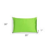 Bright Green Dreamy Set Of 2 Silky Satin Queen Pillowcases - Homeroots - Flyclothing LLC