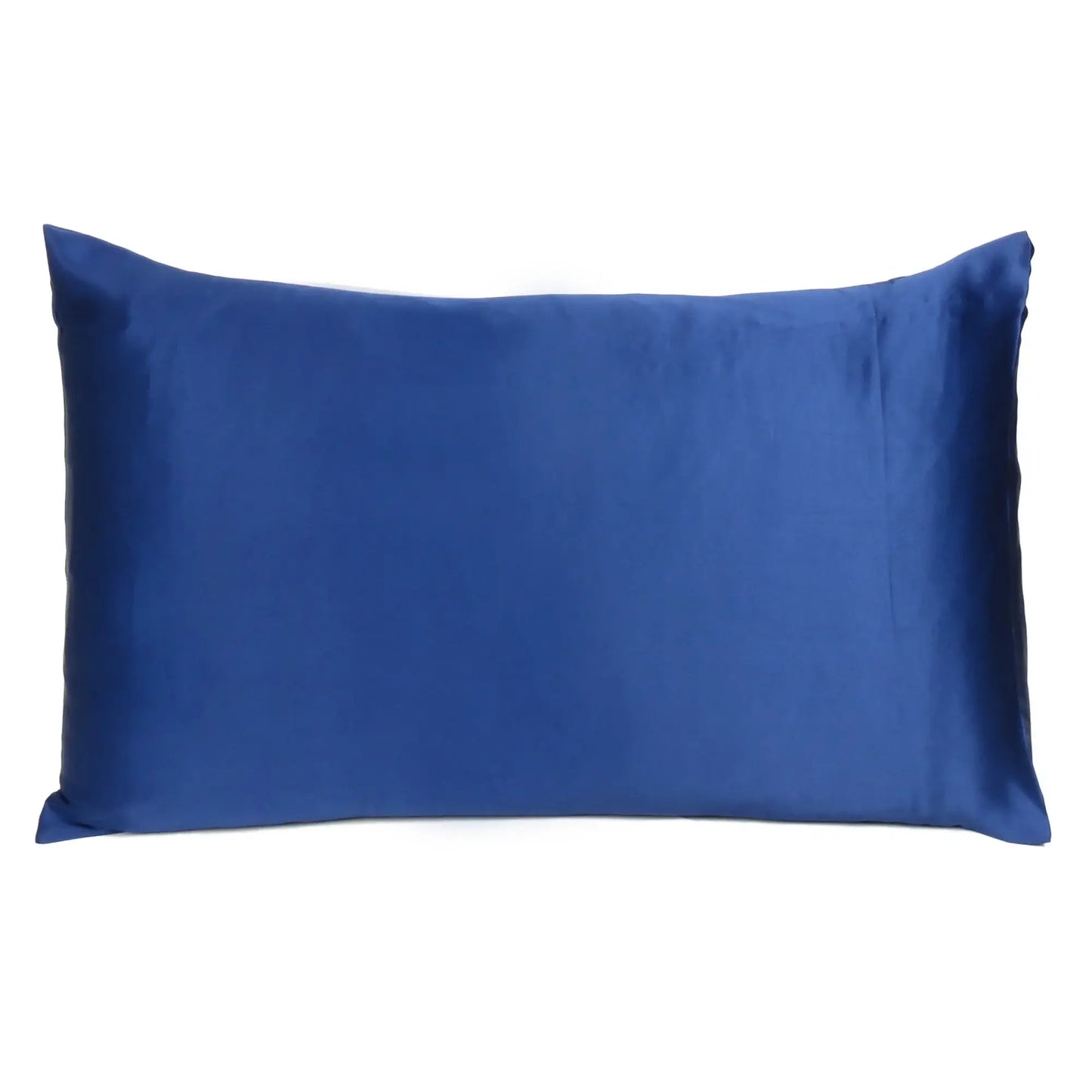 Navy Blue Dreamy Set Of 2 Silky Satin Queen Pillowcases - Homeroots - Flyclothing LLC