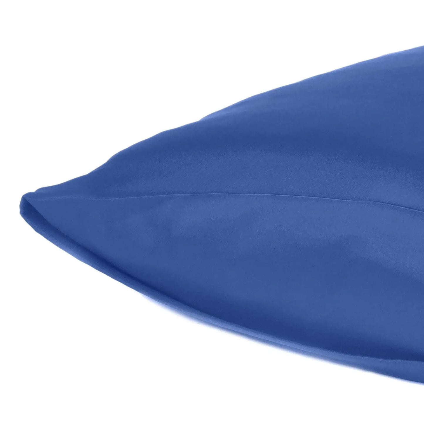 Navy Blue Dreamy Set Of 2 Silky Satin Queen Pillowcases - Homeroots - Flyclothing LLC