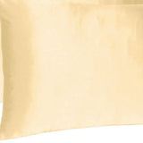 Pale Peach Dreamy Set Of 2 Silky Satin Queen Pillowcases - Homeroots - Flyclothing LLC
