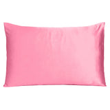 Pink Rose Dreamy Set Of 2 Silky Satin Queen Pillowcases - Homeroots - Flyclothing LLC