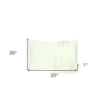 Ivory Dreamy Set Of 2 Silky Satin Queen Pillowcases - Homeroots - Flyclothing LLC