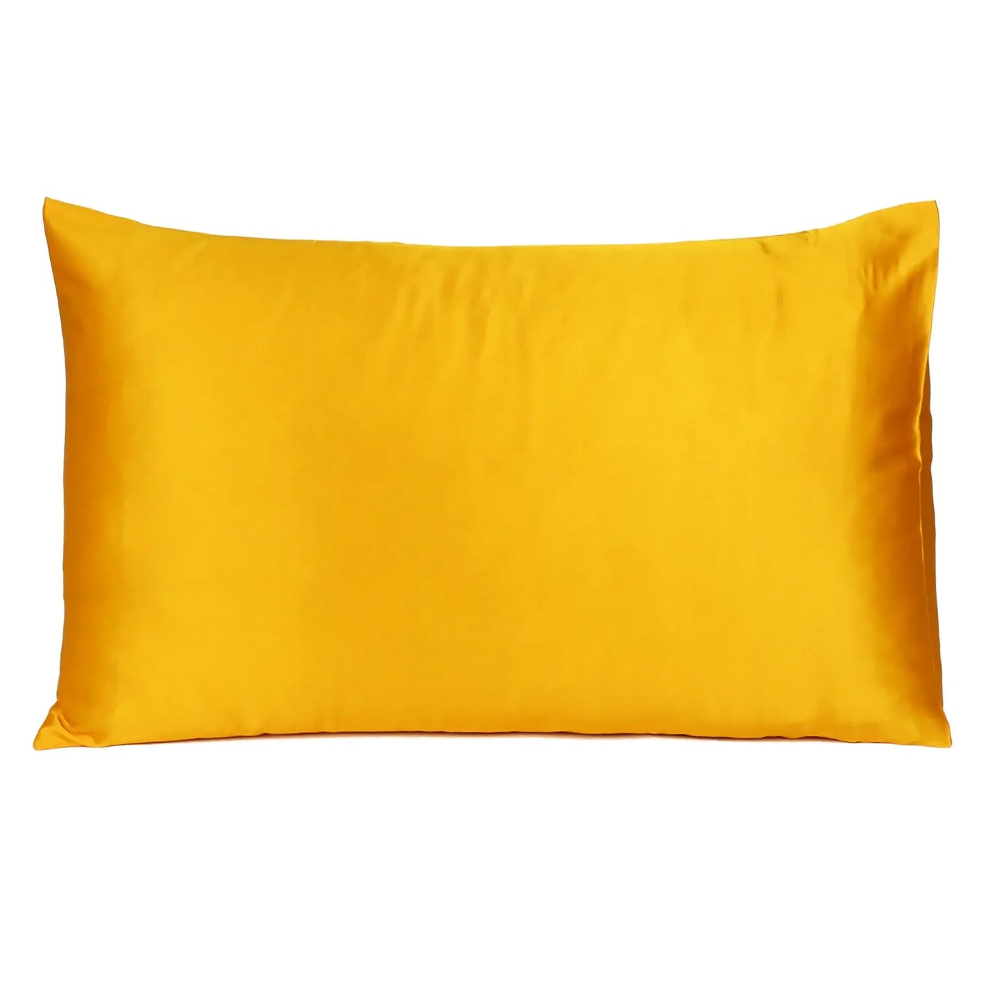 Goldenrod Dreamy Set Of 2 Silky Satin Queen Pillowcases - Homeroots - Flyclothing LLC