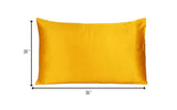 Goldenrod Dreamy Set Of 2 Silky Satin Queen Pillowcases - Homeroots - Flyclothing LLC