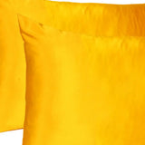Goldenrod Dreamy Set Of 2 Silky Satin Queen Pillowcases - Homeroots - Flyclothing LLC